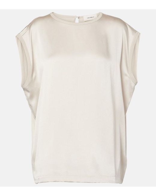 Lisa Yang White Silk Top