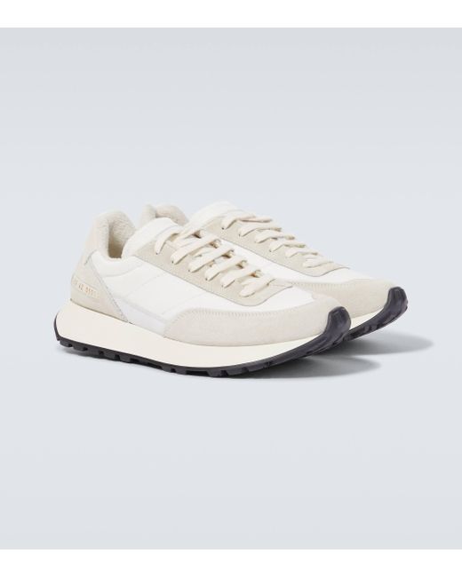 Common Projects White Track Classic Suede Sneakers for men