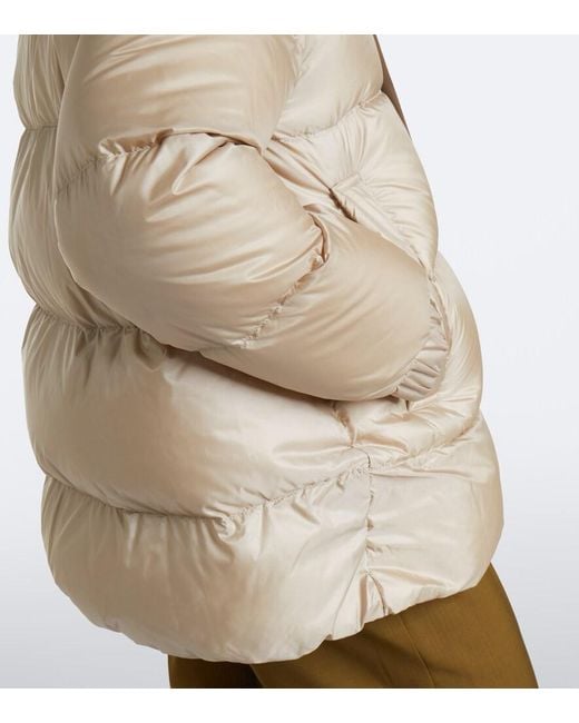 Max Mara Natural Hooded Down Jacket