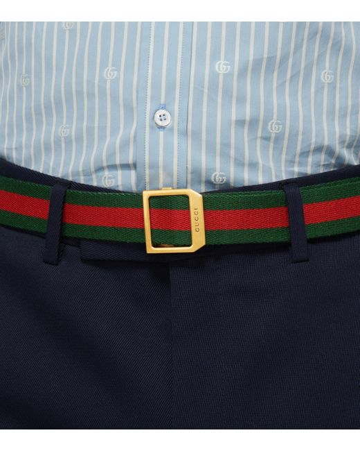 Gucci Web Belt in Green for Men | Lyst display picture 2