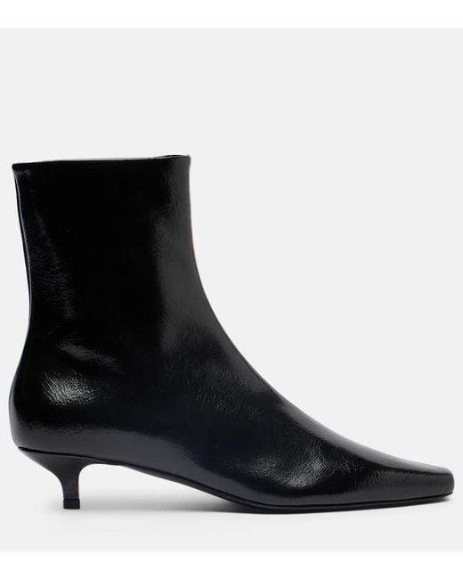 Totême  Black Slim Ankle Boots