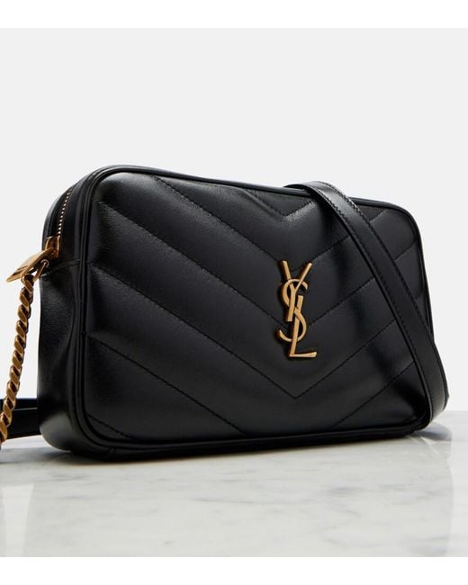 Saint Laurent Black Loulou Quilted Leather Camera Bag