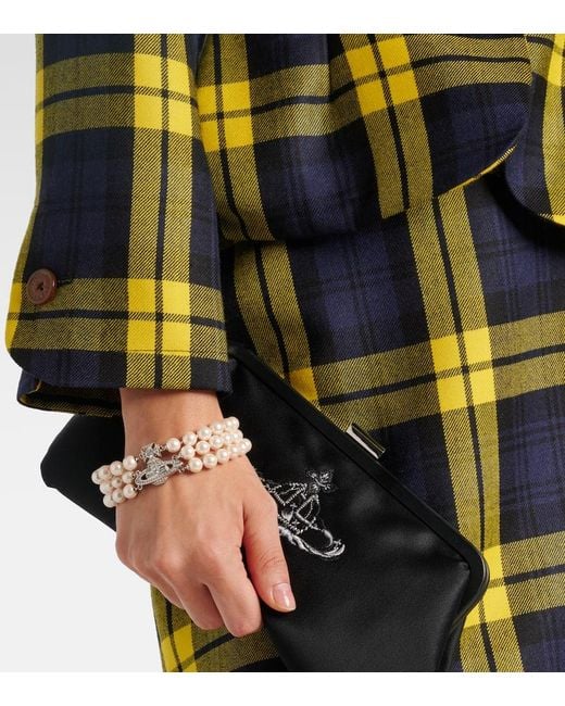 Vivienne Westwood White Graziella Embellished Faux Pearl Bracelet