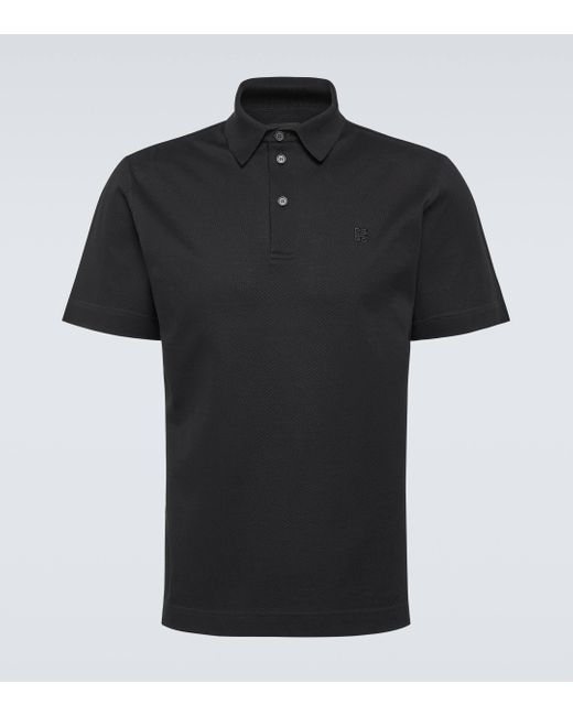 Polo en coton Givenchy pour homme en coloris Black