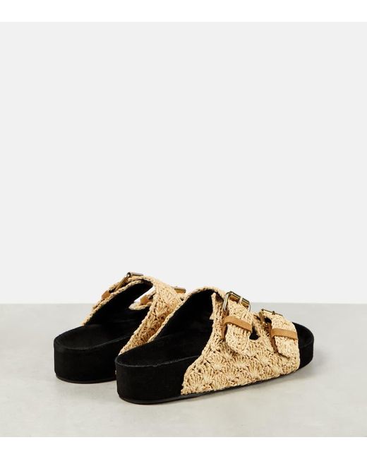 Isabel Marant Black Lennyo Platform Sandals