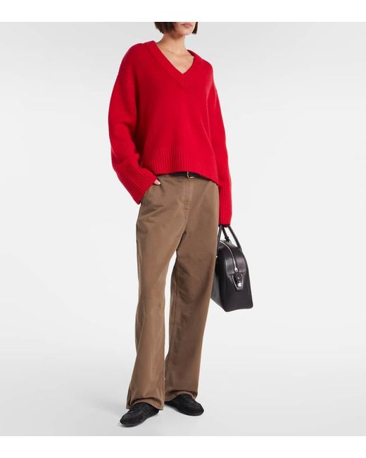 Lisa Yang Red Pullover Aletta Aus Kaschmir
