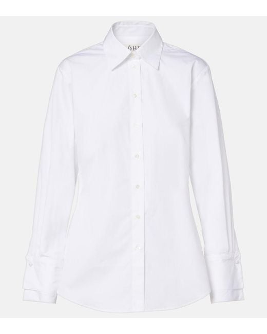 Rohe White Cotton Poplin Shirt