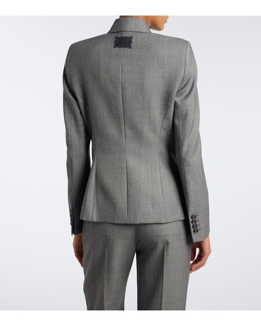 McQueen Gray Wool Blazer
