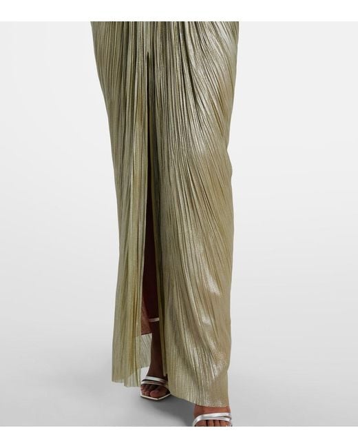 Maria Lucia Hohan Green Jasleen Strapless Silk Tulle Corset Gown