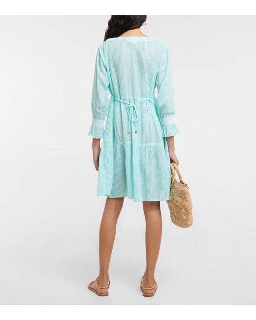 Robe Seven Mile Beach Imprimee Heidi Klein en coloris Blue
