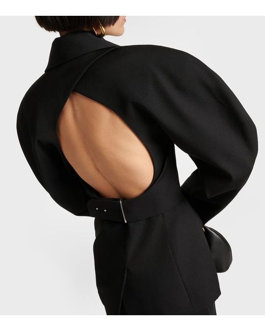Jacquemus Black Les Sculptures 'la Veste Castagna' Blazer