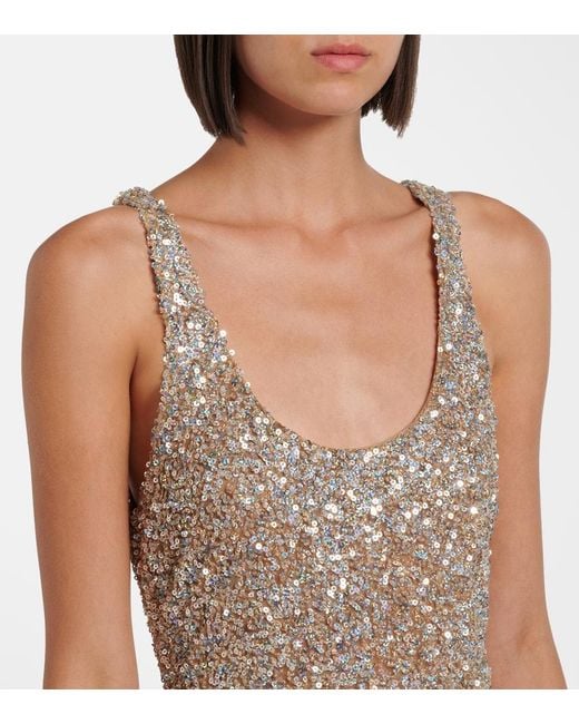 The Sei Natural Embellished Gown