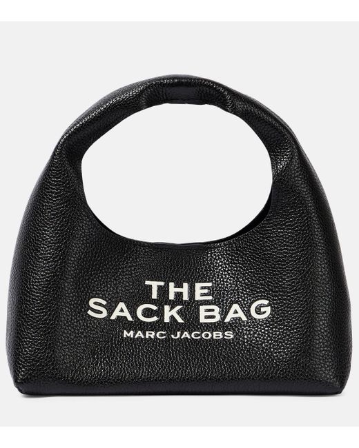 Marc Jacobs Black The Sack Mini Leather Tote Bag