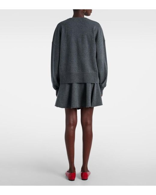 Extreme Cashmere Gray N°224 Clash Cashmere-Blend Sweater