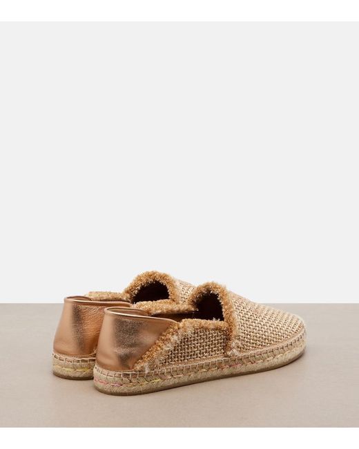 Jimmy Choo Natural Avi Woven Espadrilles