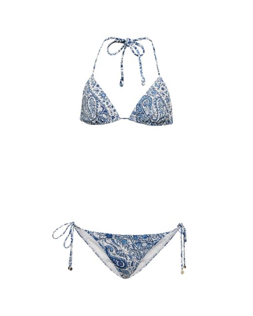 Etro Paisley Bikini in Blue | Lyst
