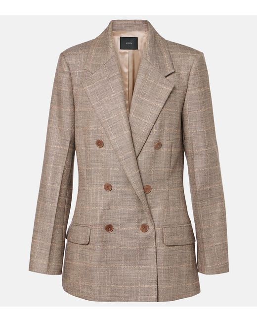 Joseph Brown Castel Checked Wool-Blend Blazer