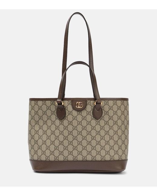 Gucci Gray Ophidia GG Mini Tote Bag