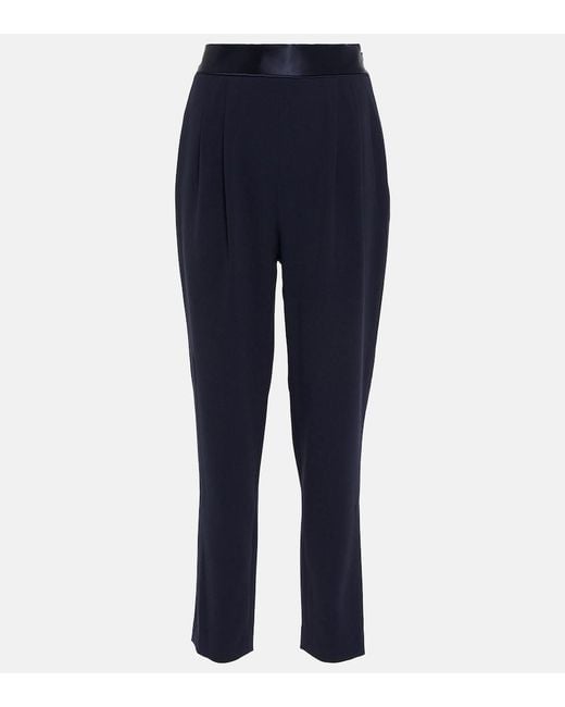 Galvan Blue High-Rise Slim Pants