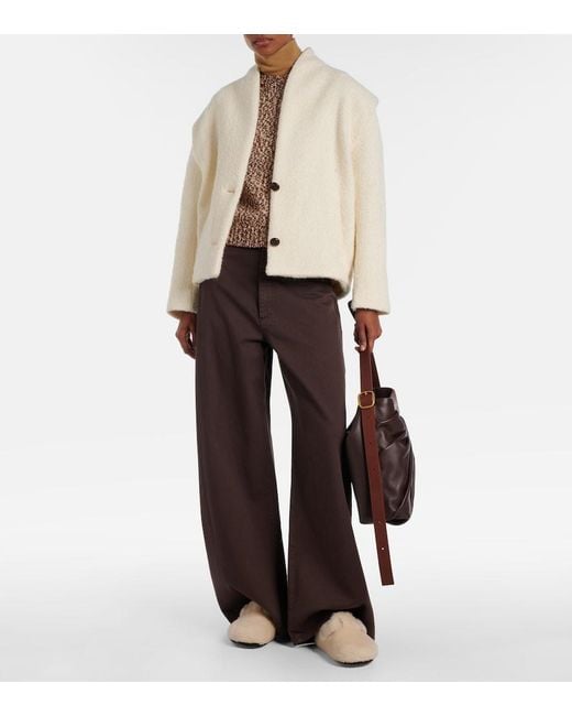 Birkenstock Natural Boston Shearling Clogs