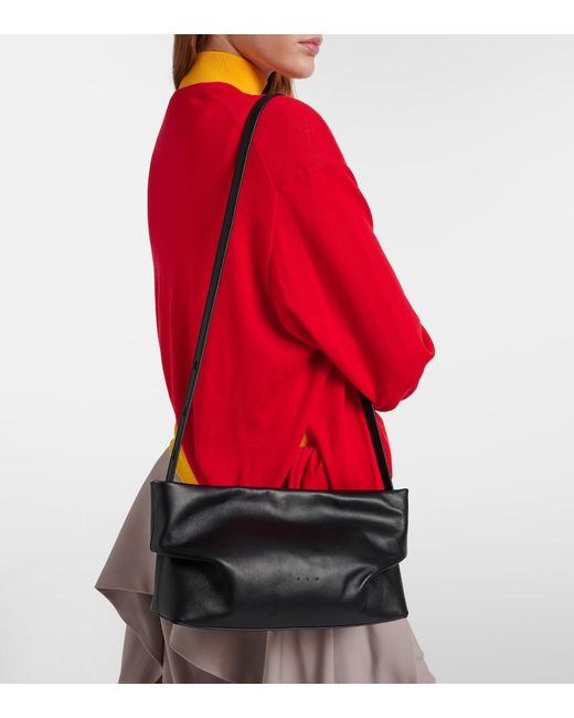 Aesther Ekme Black Nina Medium Leather Clutch