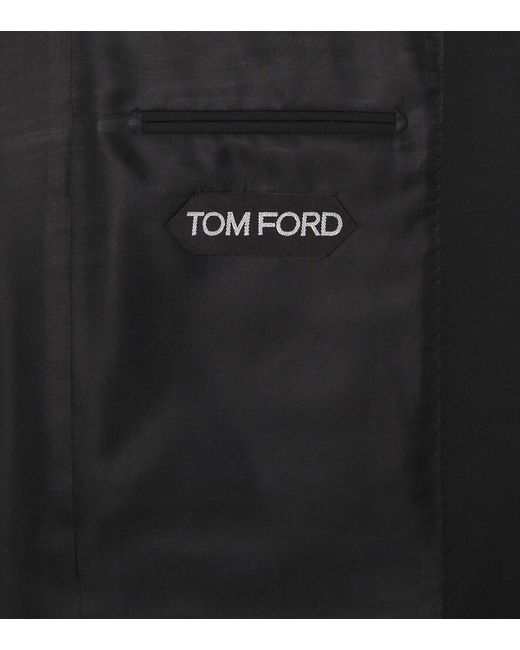 Tom Ford Black Shelton Wool Suit for men