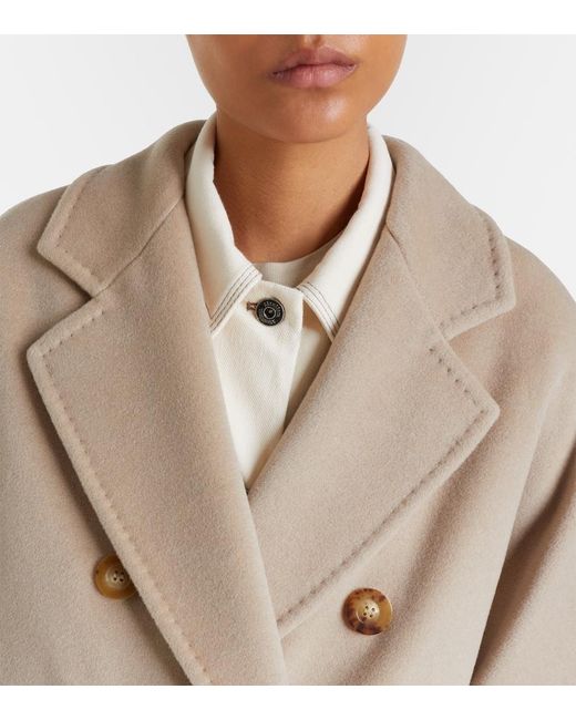 Max Mara Natural Madame Wool And Cashmere Coat