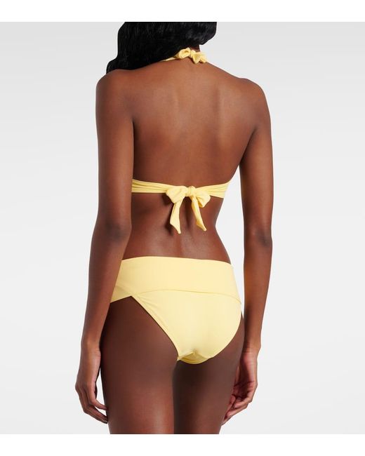 Melissa Odabash Yellow Provence Bikini Top