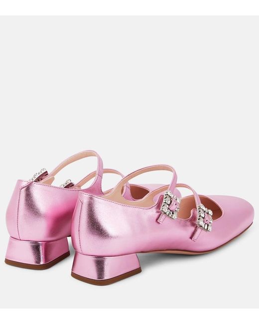 Pumps Mary Jane Mini Tres Vivier di Roger Vivier in Pink
