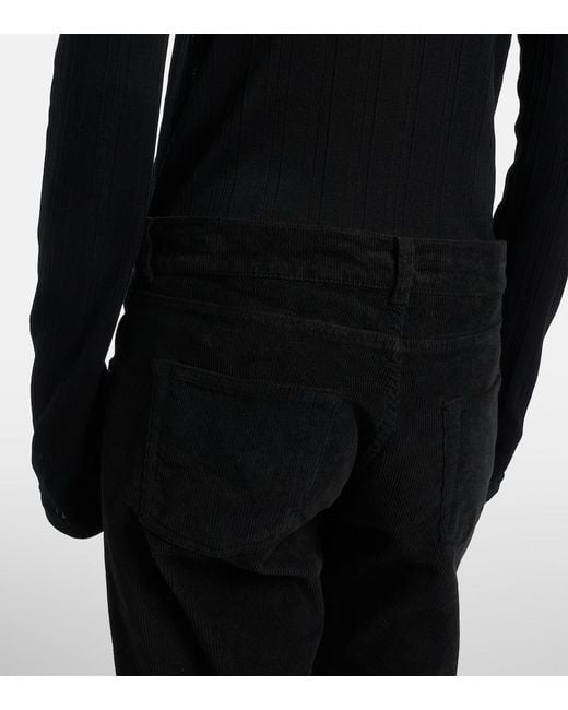 The Row Blue Fima Cropped Straight Jeans