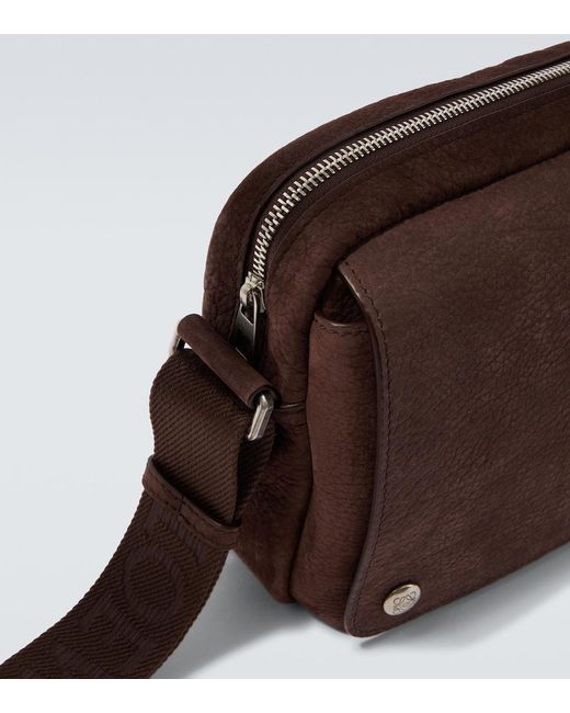 Borsa A Tracolla Pebble Medium di Loewe in Brown da Uomo