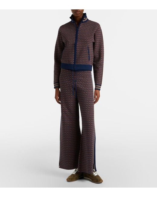 The Upside Purple Lumiere Juniper Cotton-Blend Sweatpants