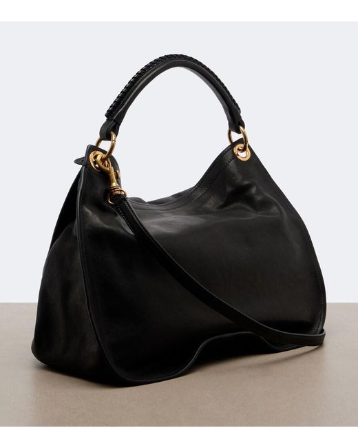 Miu Miu Black Rendez‑Vous Leather Top-Handle Bag