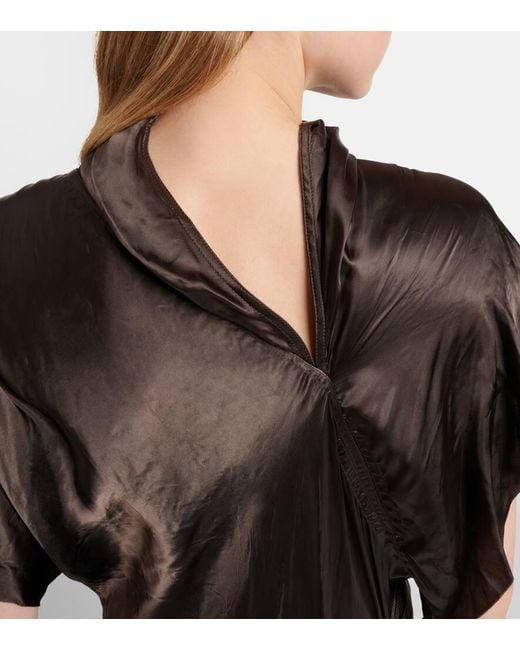 Rick Owens Black Seb Satin Gown