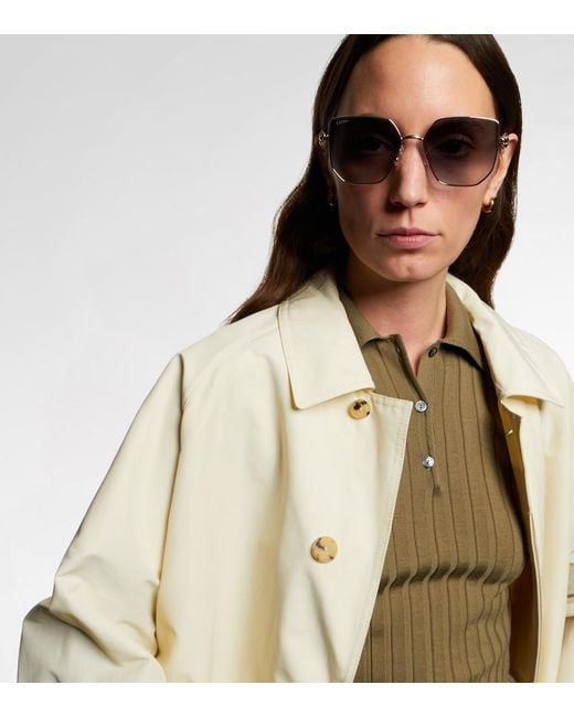 Cartier Brown Clash De Cartier Square Sunglasses