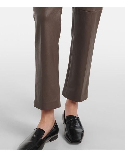 Joseph Gray Coleman Leather Slim Pants