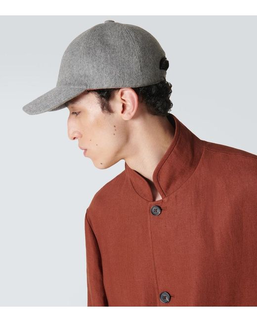 Cappello Da Baseball di Loro Piana in Gray da Uomo