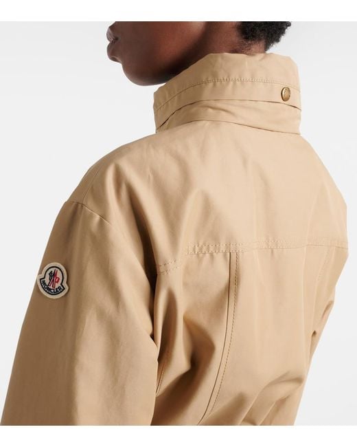 Moncler Natural Rhododendron Technical Cotton-Blend Parka