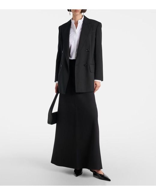 Max Mara White Otranto Cotton-Blend Poplin Shirt