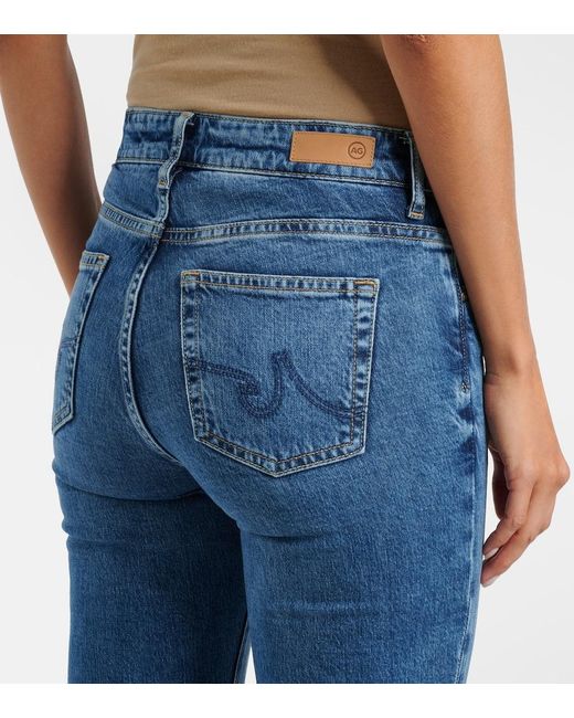AG Jeans Blue Sophie Mid-Rise Bootcut Jeans