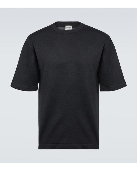 T-shirt Tindall in maglia di cotone di John Smedley in Black da Uomo