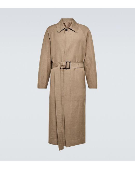The Row Natural Edward Wool And Linen Coat for men