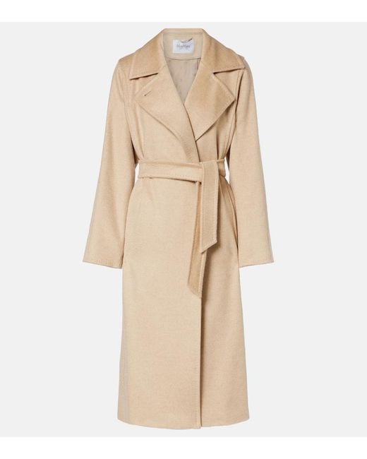 Max Mara Natural Riccio Camel Hair Coat