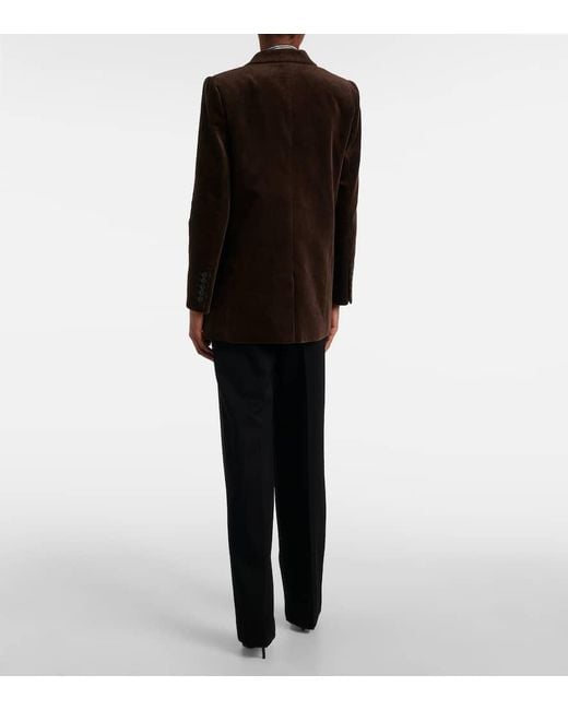 Nili Lotan Brown Blazer Diane Aus Baumwoll-Cord