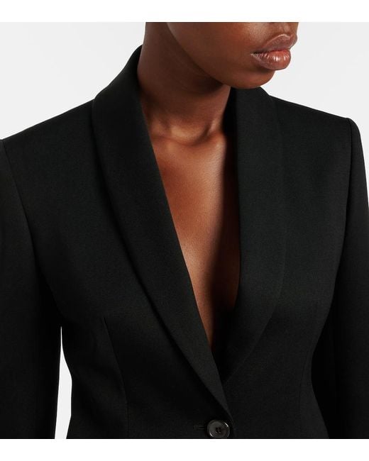 The Row Black Bettina Wool Blazer
