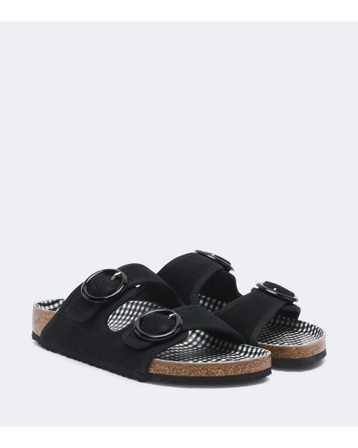 Birkenstock Black X Repetto Arizona Suede Sandals