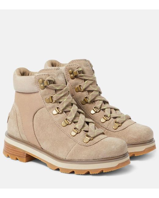 Sorel Lennoxtm Hiker Stkd Suede Hiking Boots in Natural Lyst