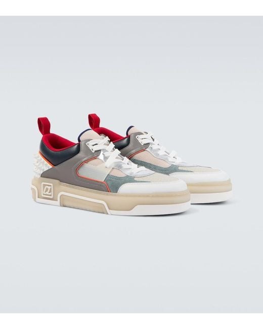 Christian Louboutin Gray Albatre/Smoke Astroloubi Sneakers for men