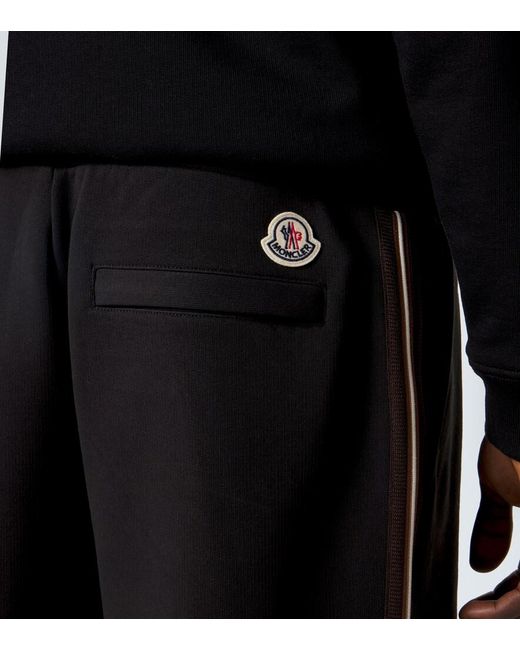 Moncler Black Archivio Cotton Shorts for men