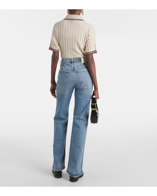 Citizens of Humanity Blue Vidia Mid-Rise Bootcut Jeans